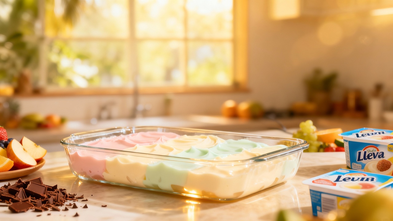 Minha vó me ensinou a fazer essa sobremesa com gelatina e creme de leite que surpreende com o sabor