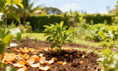 O adubo com casca de laranja que melhora o solo e ainda afasta insetos