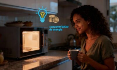 O micro-ondas mantém a conta de luz baixa mesmo sendo usado todos os dias