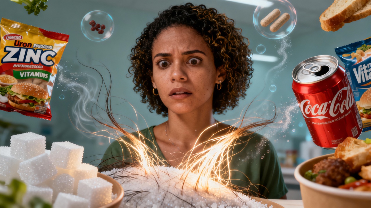 Três alimentos do dia a dia que podem piorar a queda de cabelo sem você notar