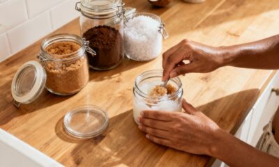 Esfoliantes caseiros deixam a pele mais macia com misturas simples que renovam sem agressão