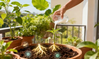 Adubo caseiro com leite que estimula raízes e ainda evita fungos