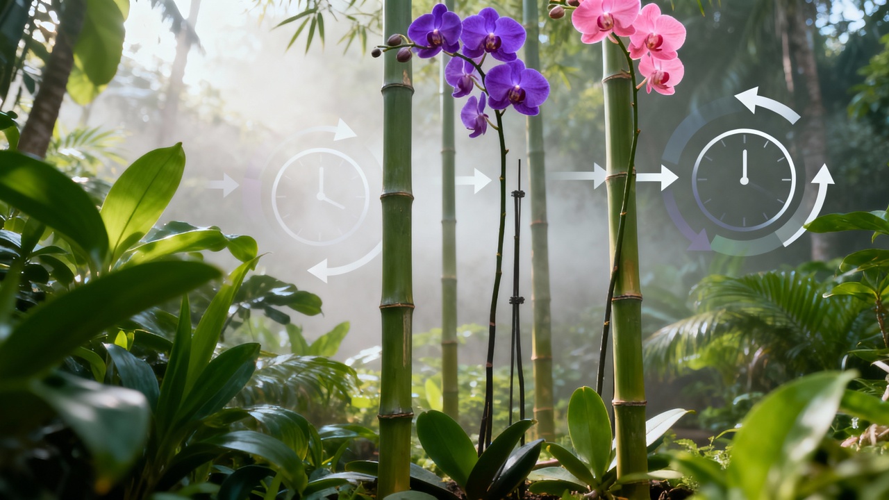 A orquídea bambu floresceu depois de dois anos e me ensinou uma lição preciosa