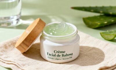 Receita de creme facial com babosa que estimula colágeno e renova a pele de quem tem 40+