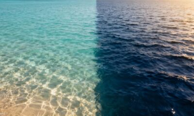 Há fenômenos naturais que deixam o mar mais azul em certos momentos