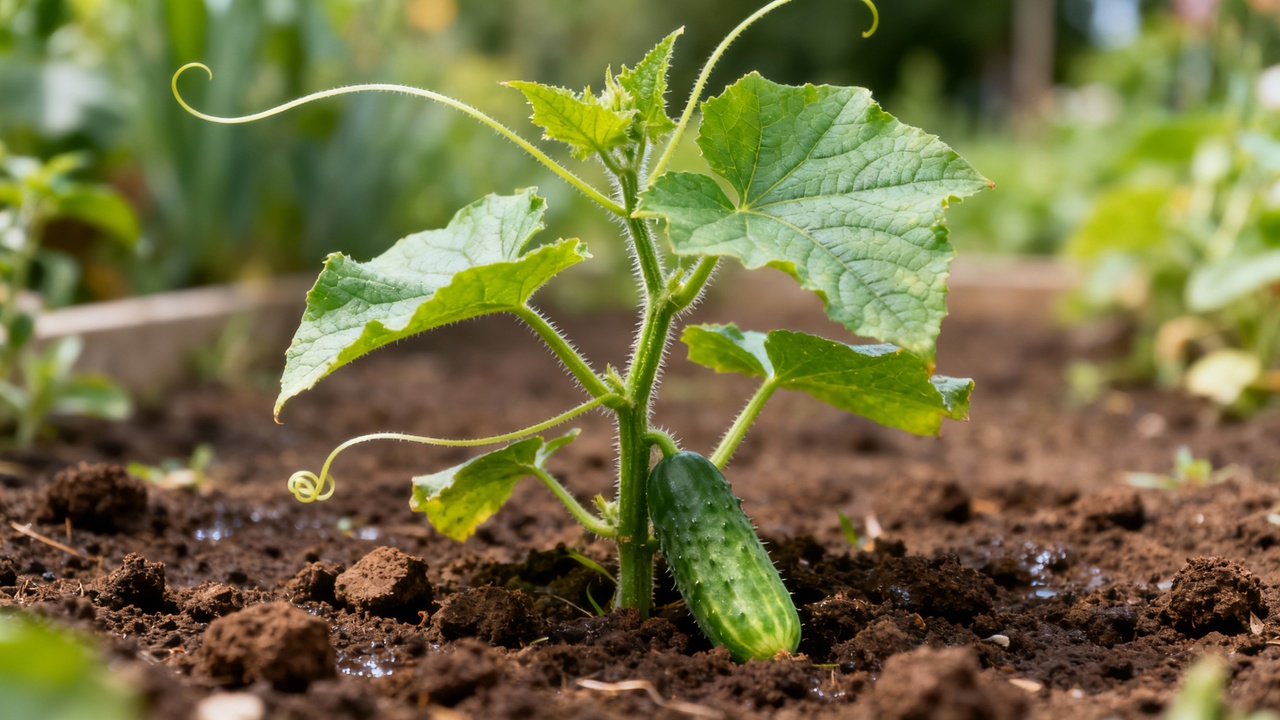 O jeito de plantar pepino que evita folhas amareladas sem muito esforço