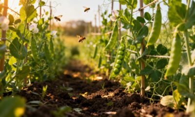 O jeito de plantar ervilha que ajuda a colher vagens sempre verdinhas