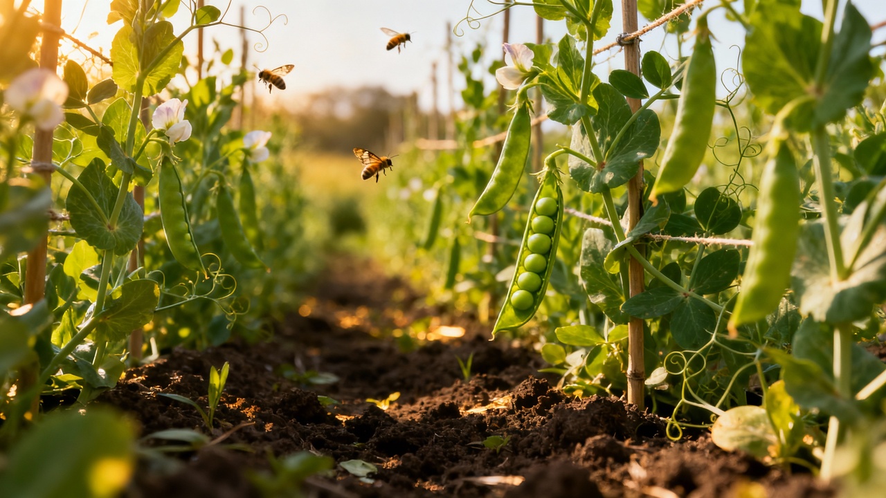O jeito de plantar ervilha que ajuda a colher vagens sempre verdinhas