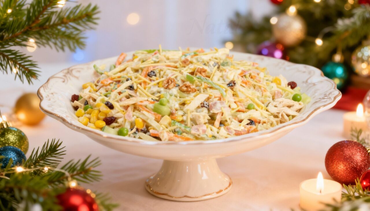 Receita simples de salpicão é o prato perfeito para o Natal em família