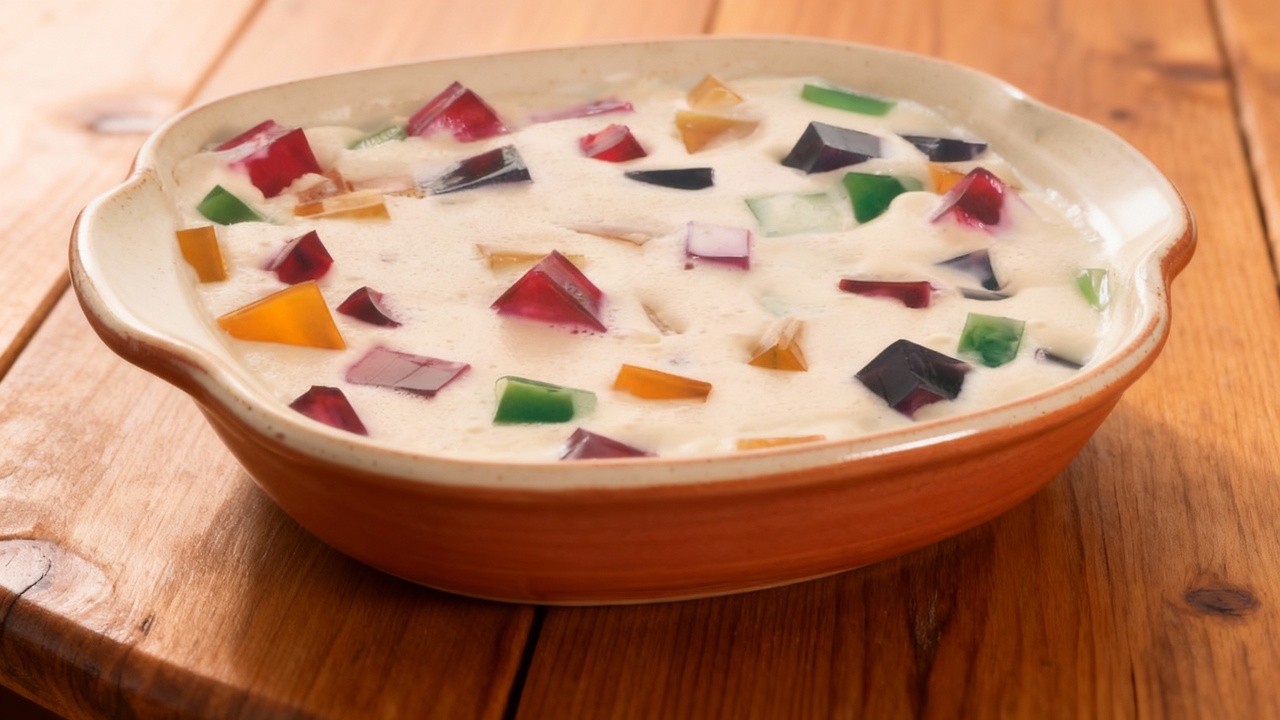 A gelatina mosaico é uma sobremesa barata, bonita e ótima para servir em festas