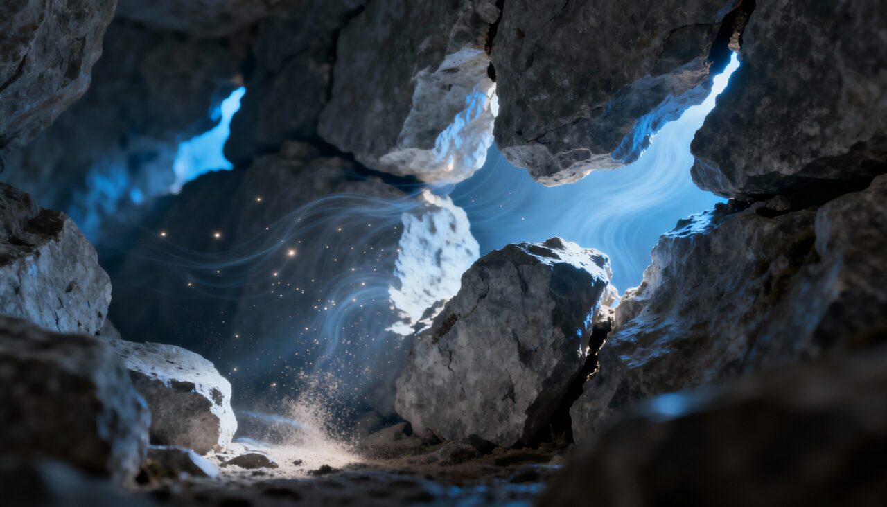 Por que o vento parece cantar quando passa por fendas nas pedras