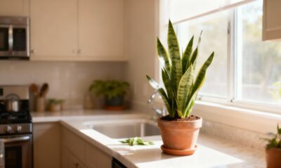 Coloquei espada de são jorge na cozinha e percebi que o ambiente ficou mais leve