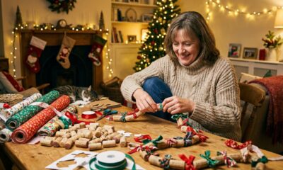 Ideias simples transformam papel, tecidos e rolhas em guirlandas de Natal criativas