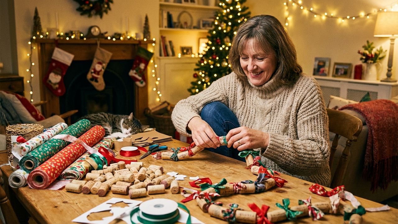 Ideias simples transformam papel, tecidos e rolhas em guirlandas de Natal criativas