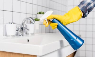 Vinagre e detergente ajudam a eliminar os germes da pia com mais facilidade