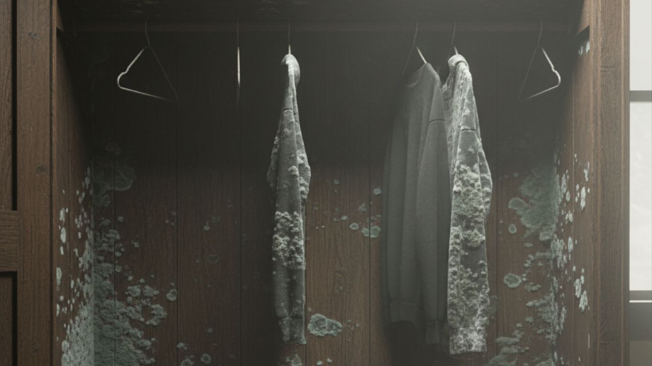 A misturinha caseira que elimina o cheiro de mofo do guarda-roupa em minutos