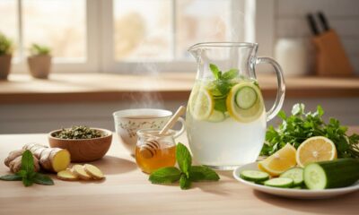 Receitas naturais que reduzem inchaço e cansaço usando ingredientes que você tem em casa