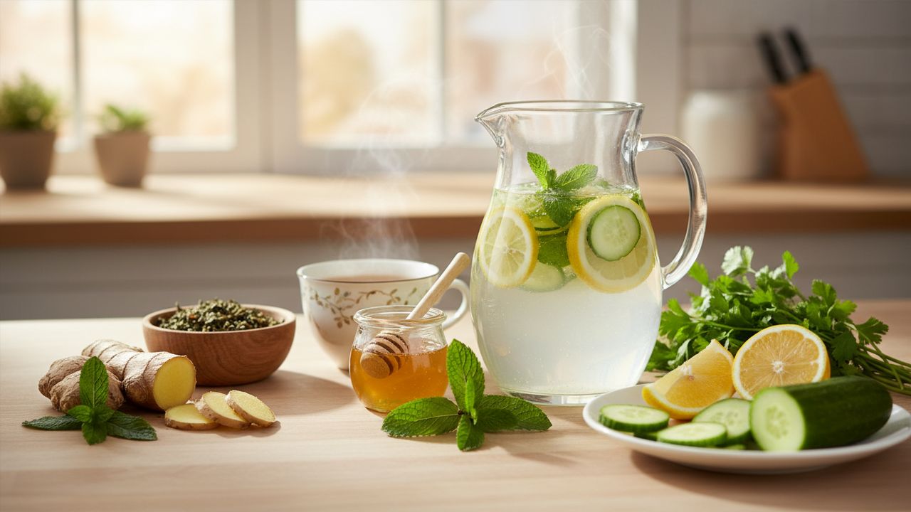 Receitas naturais que reduzem inchaço e cansaço usando ingredientes que você tem em casa