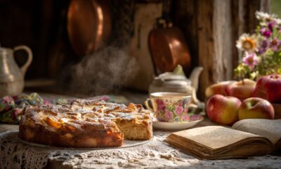 Receita de bolo com maçã que minha vó ensinou é fácil de fazer e tem sabor de infância