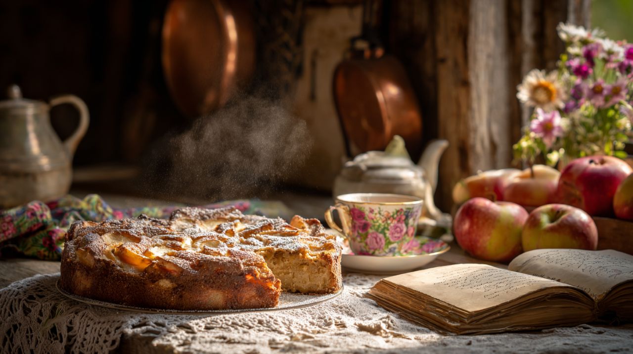 Receita de bolo com maçã que minha vó ensinou é fácil de fazer e tem sabor de infância