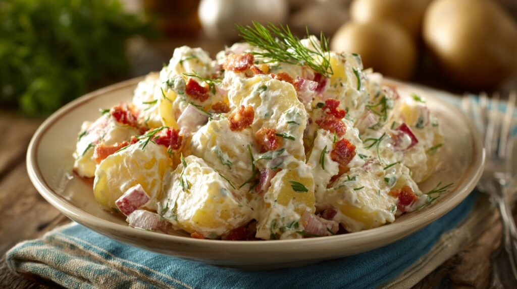 Receita de salada de batata perfeita para o almoço de domingo