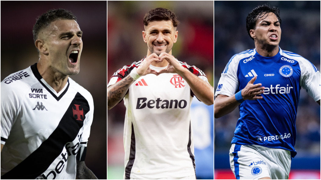 Vegetti, Arrascaeta e Kaio Jorge (Foto: Arte Tupi)