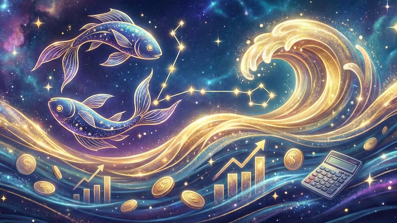 Fiquei passada com a previsão da maré financeira de Peixes!