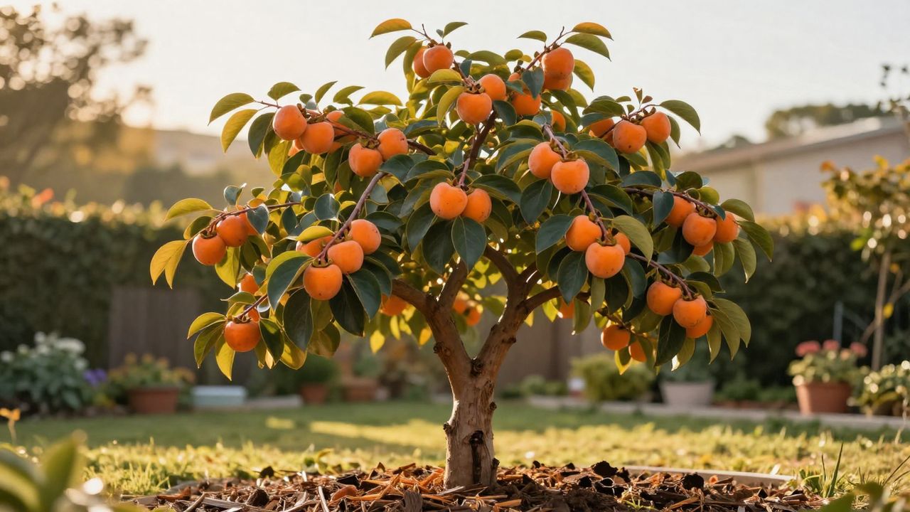 Caqui enxertado no quintal cresce rápido, mas um detalhe no cultivo faz toda a diferença
