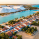 Esse lugar faz você se sentir em uma “Europa Tropical” com dunas de salinas realmente brancas em meio a um paraíso tropical no Brasil