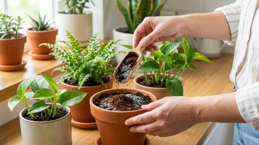 Essa mistura simples com borra de café e cinzas virou segredo de jardim