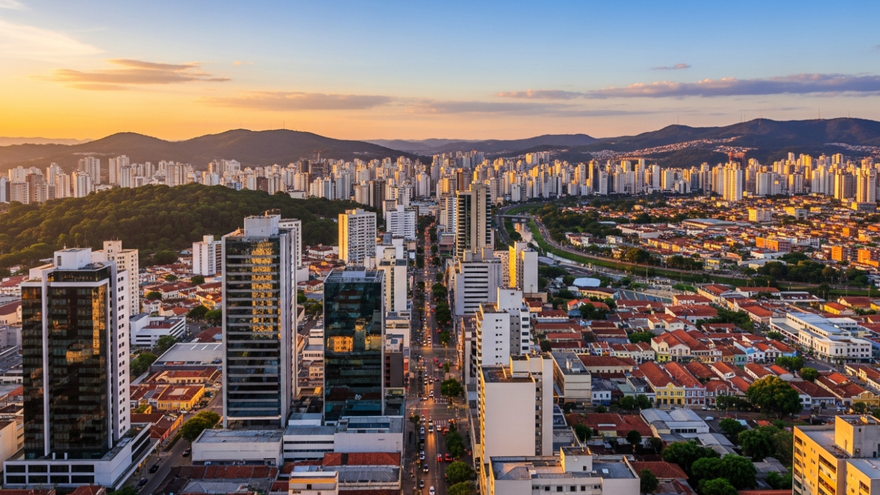 A cidade tranquila e cheia de oportunidades para viver bem e respirar o ar puro do interior ao fim do dia