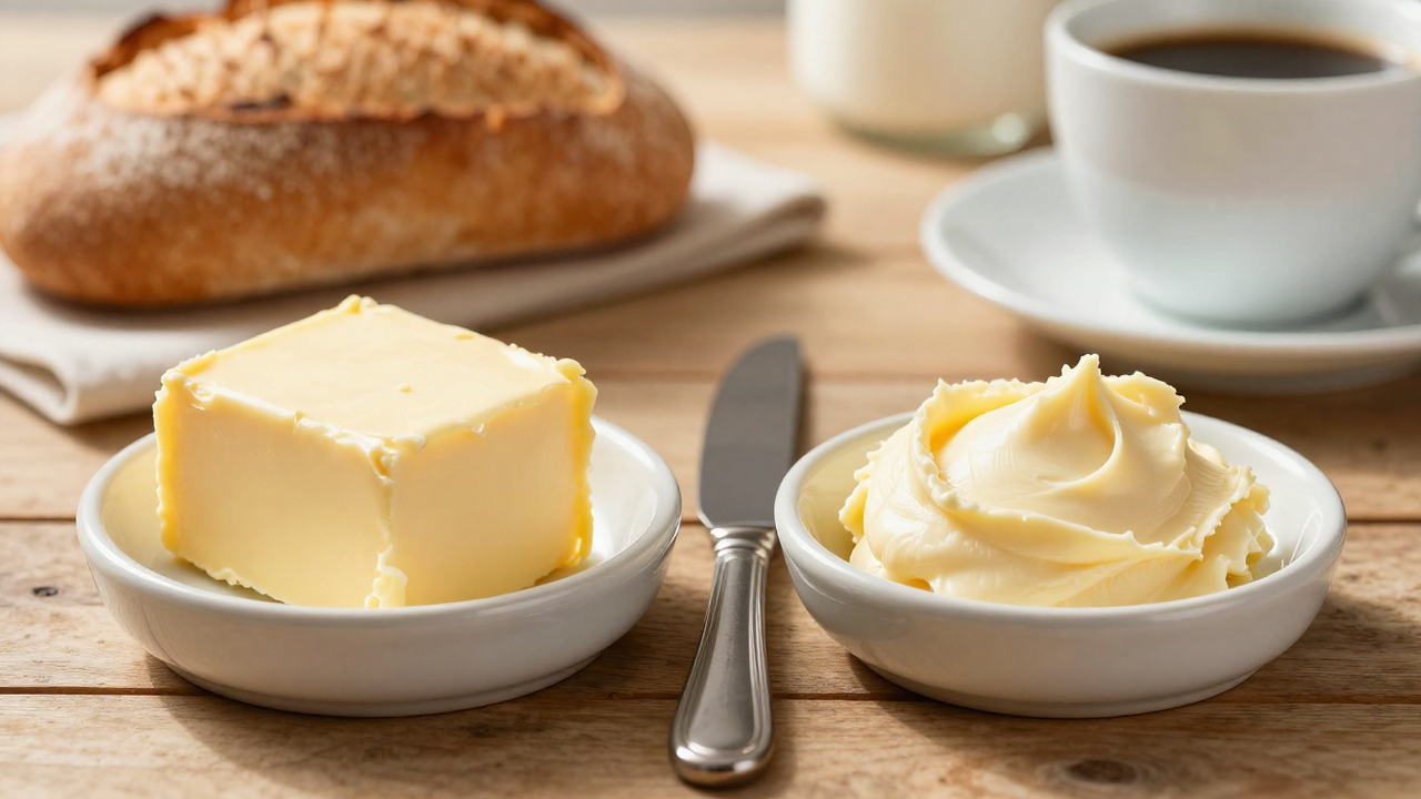 Manteiga ou margarina Qual é mais saudável e entenda diferenças que podem ajudar nas escolhas do dia a dia