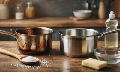 Receita caseira para limpar panelas queimadas e deixá-las como novas