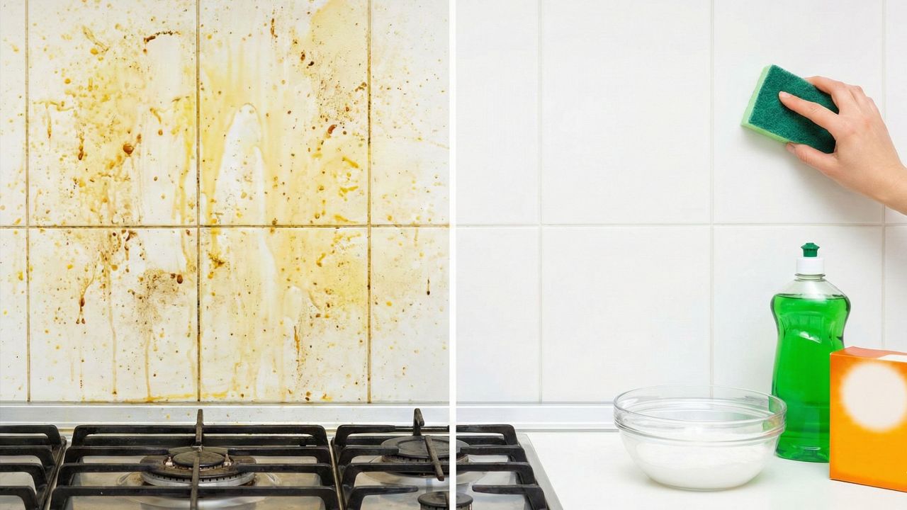 A melhor mistura caseira que derrete gordura da parede da cozinha