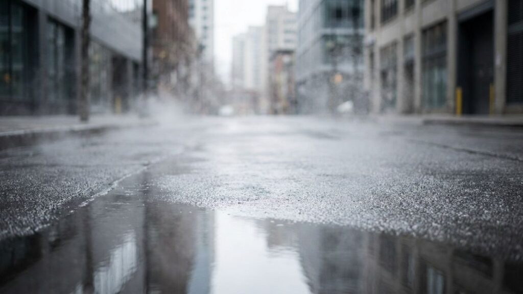 O que causa o vapor que sobe das ruas depois da chuva e deixa a cidade com aquele clima misterioso