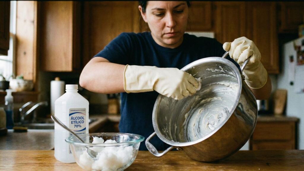 Como a mistura de óleo de coco e álcool garante brilho mais duradouro na cozinha