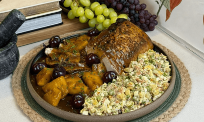 Receitas de Natal: veja como fazer lombo com abacaxi e maionese de salada russa