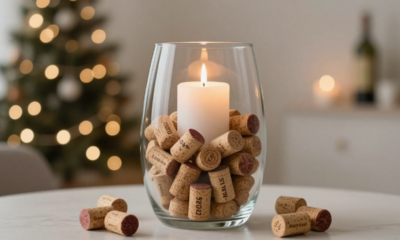 Se você guardou rolhas de vinho, não jogue fora: ideias de decoração para o Ano Novo de 2026