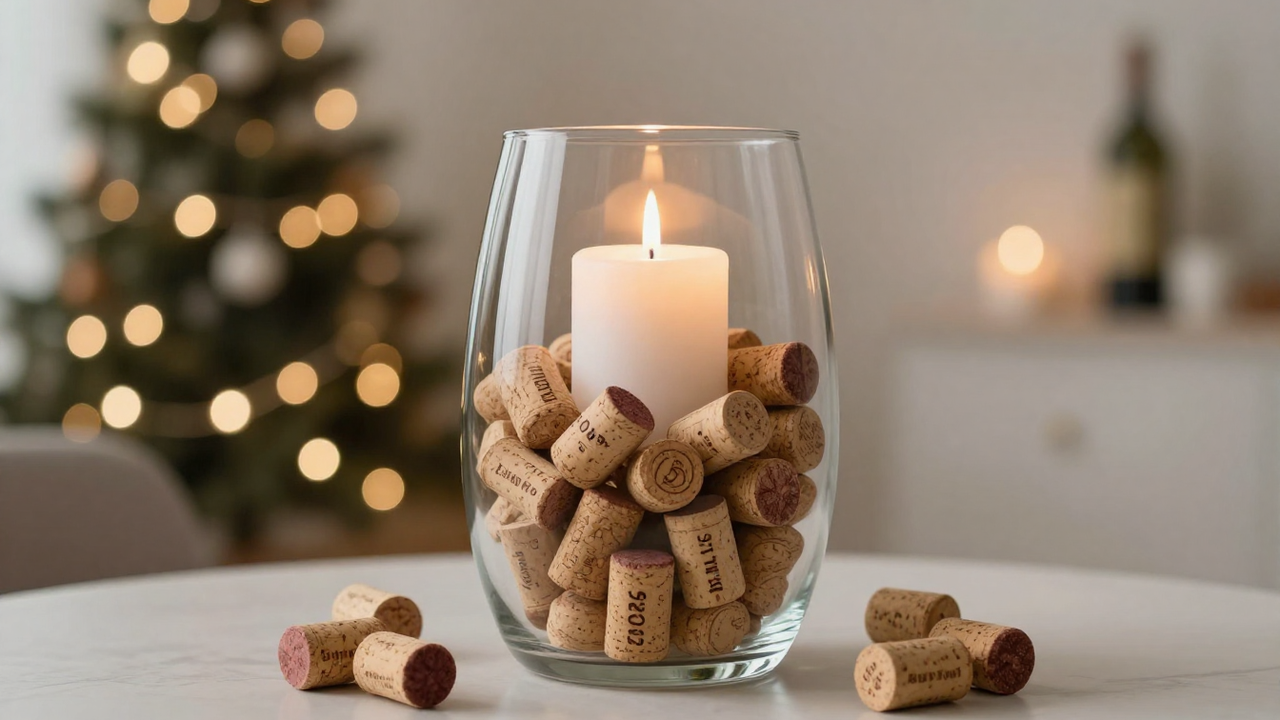 Se você guardou rolhas de vinho, não jogue fora: ideias de decoração para o Ano Novo de 2026