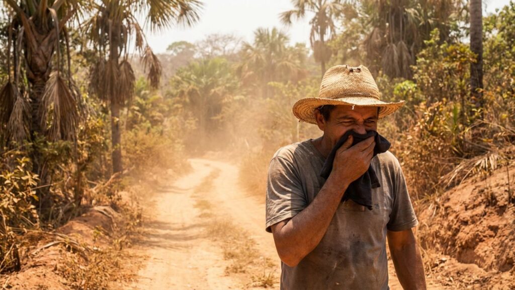 Por que o ar ganha cheiro de queimado nos dias de calor extremo e quase ninguém entende