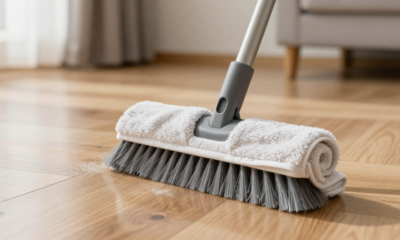 Truque de colocar uma toalha na vassoura vira febre por remover toda a poeira invisível