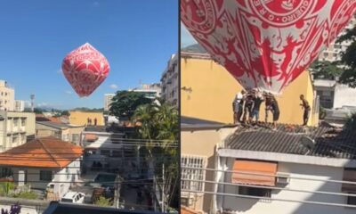 queda de balão em residência mobiliza bombeiros em Jacarepaguá