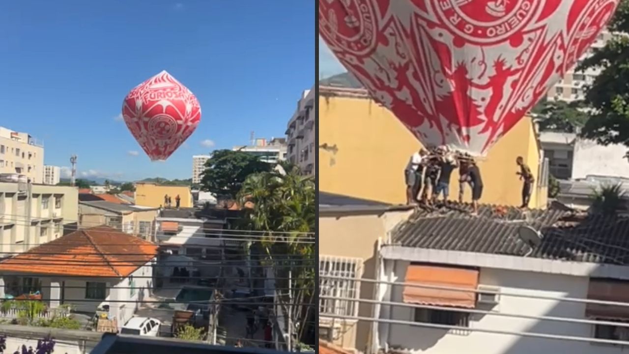 queda de balão em residência mobiliza bombeiros em Jacarepaguá