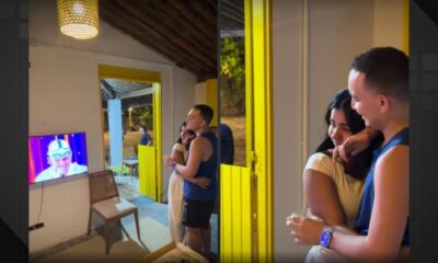 João Gomes chora ao se ver cantando com Roberto Carlos em especial de Natal