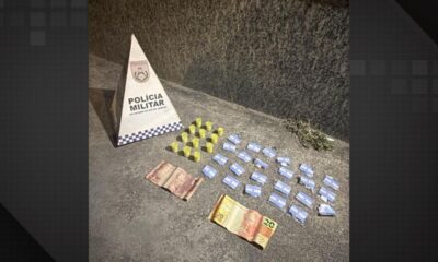 PM flagra venda de drogas e prende casal em Rio das Ostras