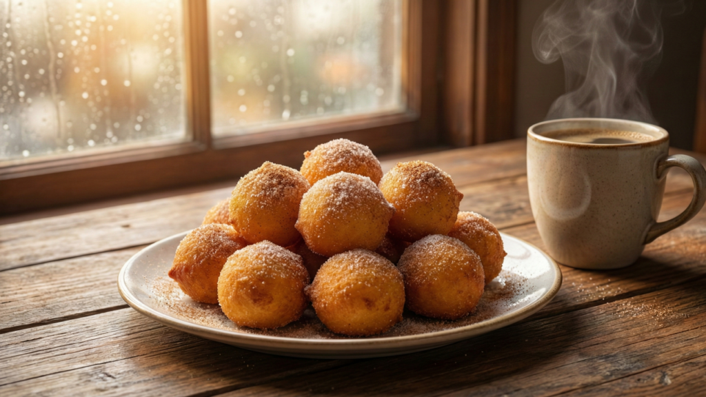 Aprenda como fazer bolinho de chuva sequinho, leve e cheio de sabor