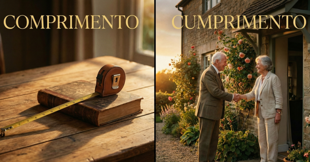Cumprimento ou comprimento? Entenda por que uma letra faz diferença