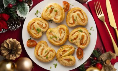 Essa entradinha de Natal com 3 queijos e massa de pastel crocante surpreende fácil