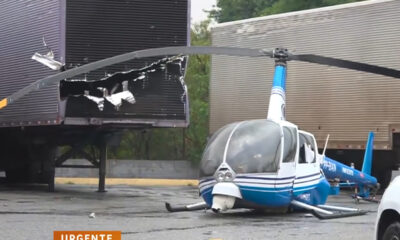 Helicóptero da Band faz pouso forçado em São Paulo