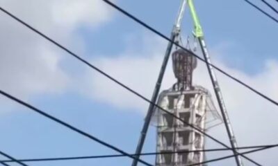 Após 39 anos de espera, estátua de Santo Antônio recebe a cabeça no Ceará